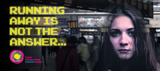 Web banner - running away is not the answer